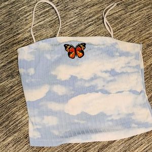 Crop tank top bundle two forever 21 one rue21